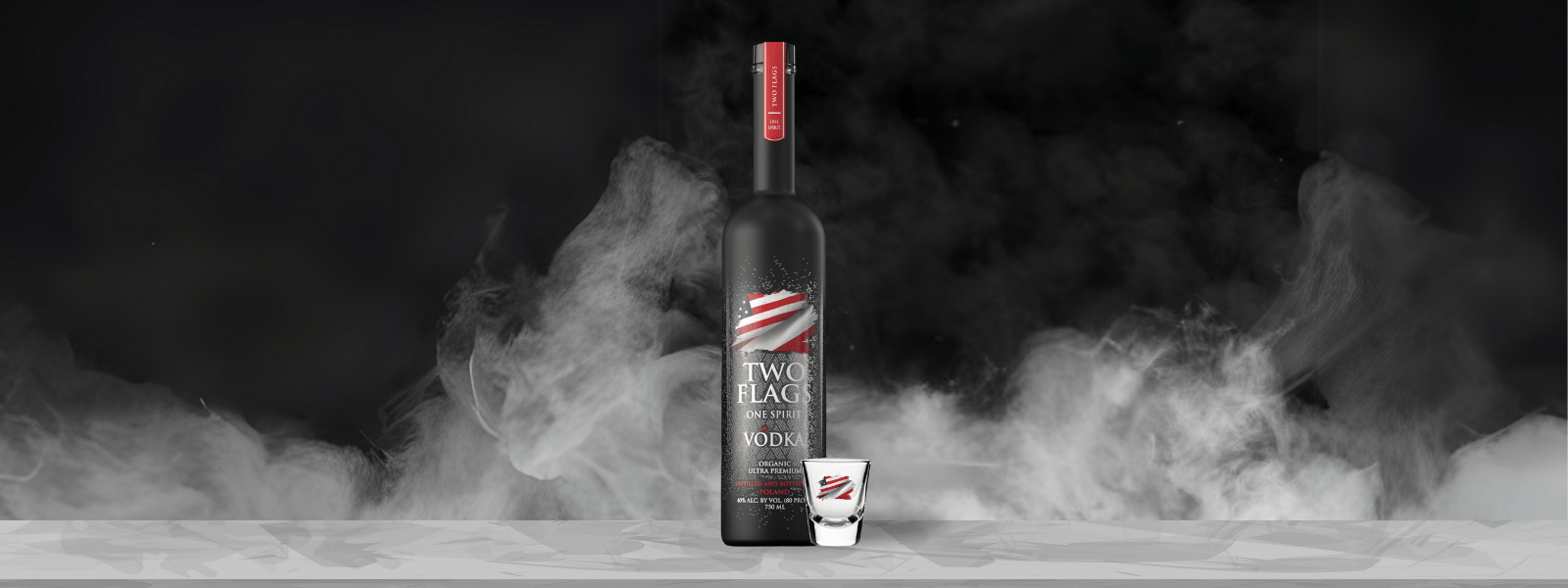 Two Flags Organic Ultra Premium Vodka Hero Image